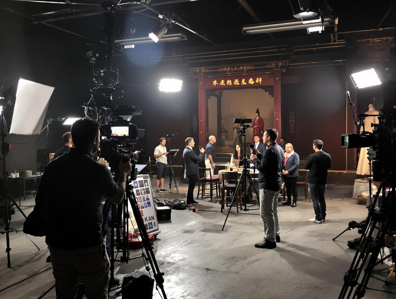 桃花视频制作现场